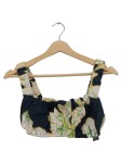 Vorschaubild 1 von Bikini Oberteil Blumenmuster Schwarz Gelb Gr. 36