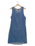 Vorschaubild 1 von Jeanskleid Damen Gr. 38 M Blau Punkte Racerback Sommerkleid