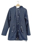 Vorschaubild 1 von Regenjacke Damen Gr. 40/L Blau Polyurethan Grafisch Maritim Knopf