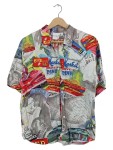 Vorschaubild 1 von Bluse Kurzarm Retro Diner Print Motiv bunt Vintage Look Gr. 36