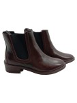 Vorschaubild 1 von Stiefeletten Damen Gr. 36 Braun Leder Slip-On 4 cm Casual Freizeit