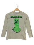 Vorschaubild 1 von Minecraft Langarmshirt Creeper Print Beige Gr. 140 Jungen Shirt