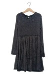 Vorschaubild 1 von Mädchen Kleid Gr. 140 schwarz Glitzer festlich Langarm