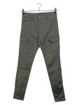 Vorschaubild 1 von Cargohose Damen Gr. 42 Oliv Baumwollmix Reißverschluss Taschen