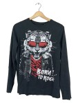 Vorschaubild 1 von Langarmshirt Gr. 170 Schwarz Tiger Motiv Born To Rock Jungen