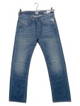 Vorschaubild 1 von Herren Jeans Straight Leg W29 L33 Dunkelblau Used Look Hose