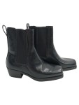Vorschaubild 1 von Chelsea Boots Stiefeletten Schwarz Blockabsatz Damen Gr. 39