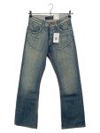 Vorschaubild 1 von Bootcut Jeans Herren Blau Gr. W30/46/S Baumwolle Uni Casual Freizeit