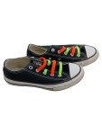 Vorschaubild 1 von Sneaker Low Schwarz Neon Schnürsenkel Kinder Gr. 30