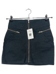 Vorschaubild 1 von Minirock Schwarz Gr. 36 Damen Jeansrock mit Reißverschluss