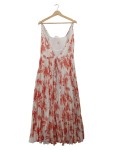 Vorschaubild 1 von Damen Sommerkleid Blumenmuster Falten Maxikleid Mehrfarbig Gr. S