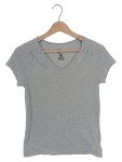 Vorschaubild 1 von Sportshirt Damen Grau Meliert Kurzarm Gr. 36 S