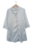 Vorschaubild 1 von Nachthemd Damen Blau Weiss Gestreift Gr. 36 S