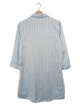 Vorschaubild 2 von Nachthemd Damen Blau Weiss Gestreift Gr. 36 S