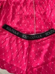 Vorschaubild 7 von Schlafanzug Damen Pink Gr. 40/L Viskose Grafisch Feminin Knopf