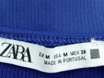 Vorschaubild 3 von Bikini-Oberteil Damen Blau Gr. 38/M Polyamid Elasthan Rippstrick Casual
