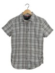 Vorschaubild 1 von Hemdbluse Damen Gr. 36/S Grau Polyamid Kariert Outdoor Kurzarm