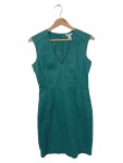 Vorschaubild 1 von Etuikleid Damen Business Kleid Grün Ärmellos Gr. 36