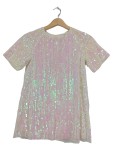 Vorschaubild 1 von festliches Kleid Pailletten schillernd rosa Gr. 128 Mädchen Partykleid