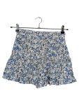 Vorschaubild 2 von Volantrock Minirock Damen Gr. 36 S Blau Weiß Blumenmuster Sommer Rock