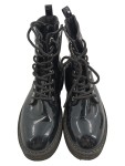 Vorschaubild 2 von Schnürstiefel Stiefeletten Boots Lack Optik Schwarz Gr. 39