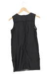 Vorschaubild 2 von Jeanskleid Damen Gr. 32/XXS Schwarz Casual ärmellos
