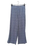 Vorschaubild 1 von Stoffhose Damen Gr. 36 S Blau Weiß Gemustert Weit Geschnitten Casual