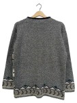 Vorschaubild 2 von Herren Pullover Strickpullover Grau Muster Gr. 42 XL