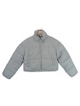 Vorschaubild 1 von Damen Steppjacke Puffer Jacke Grau Gr. 34 XS Cropped Casual