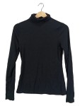 Vorschaubild 1 von Rollkragenpullover Damen Gr. 36 S Schwarz Gerippt Langarm Basic Pullover