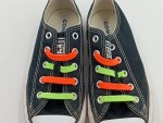 Vorschaubild 4 von Sneaker Low Schwarz Neon Schnürsenkel Kinder Gr. 30