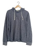 Vorschaubild 1 von L.O.G.G. Herren Kapuzenpullover Hoodie Blau Meliert Gr. 52 XL Knopfleiste