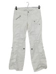 Vorschaubild 1 von Cargohose Damen Gr. 34 Weiß Baumwolle Freizeithose Reißverschluss