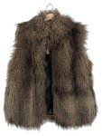 Vorschaubild 1 von Damen Fellweste Kunstfell Weste Braun Meliert Gr. 38 M Casual