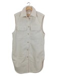 Vorschaubild 1 von Leichte Weste Shirtjacke Lang Beige Gr. 36 S Ärmellos Casual