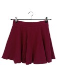 Vorschaubild 1 von A-Linienrock Damen Gr. 36 S bordeauxrot Strukturmuster Rock mini