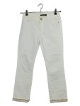 Vorschaubild 1 von Flare Jeans Weiß Damen Gr 36 S Elegant Schlaghose Glitzer