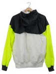 Vorschaubild 2 von Windjacke Damen Gr. 34 XS Schwarz Weiß Neon Gelb Kapuze Reißverschluss