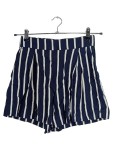 Vorschaubild 1 von Damen Shorts Gr. 38 M Gestreift Schwarz Weiß Sommerhose Casual
