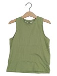 Vorschaubild 1 von Top Tanktop ärmellos Kinder Gr. 98 olivgrün Baumwolle