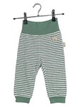 Vorschaubild 1 von Stoffhose Baby Hose Gestreift Grün Weiß Bär Gr. 74