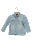 Vorschaubild 1 von Freizeithemd Jeanshemd Hellblau Denim Kinder Gr. 86