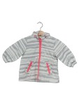 Vorschaubild 1 von Windjacke Mädchen Gr. 68 Pink Gestreift Übergangsjacke Kapuze
