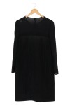 Vorschaubild 1 von Damen Elegantes Fransenkleid Schwarz Gr. 38/M Langarm