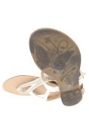 Vorschaubild 3 von Damen Zehentrenner Sandalen Weiß Strass Gr. 38 Elegant Casual