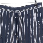 Vorschaubild 3 von SUBLEVEL Damen Stoffhose L W32 Gestreift Blau Casual Viskose