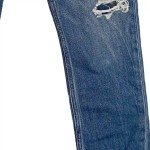 Vorschaubild 6 von Ripped Jeans Kinder Blau Gr. 152 Baumwolle Sterne Casual 35 cm