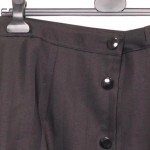 Vorschaubild 3 von Damen A-Linienrock Grau Gestreift Knopfleiste Gr. 42/XL Elegant Business