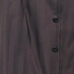 Vorschaubild 4 von Damen A-Linienrock Grau Gestreift Knopfleiste Gr. 42/XL Elegant Business