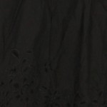 Vorschaubild 5 von Damen A-Linienrock Gr. 36/S Schwarz Baumwolle Blumenmuster Stickerei